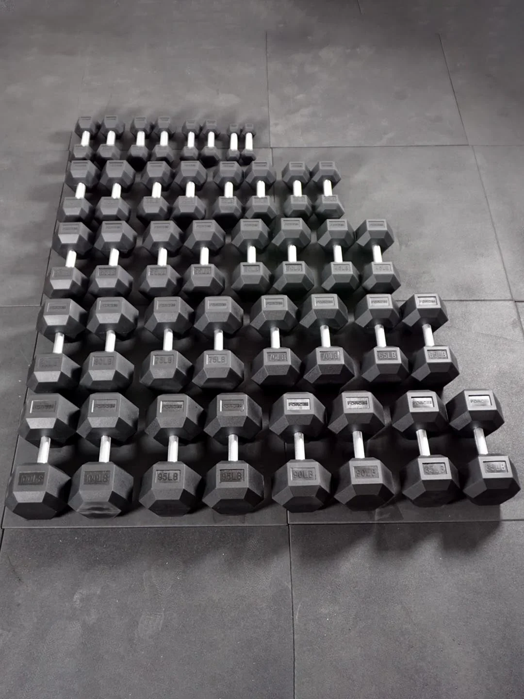 Force USA Rubber Hex Dumbbells - Image 7
