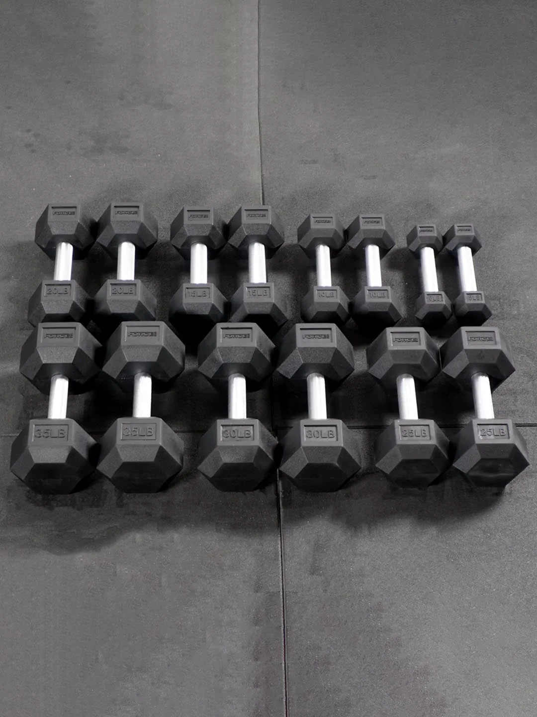 Force USA Rubber Hex Dumbbells - Image 8