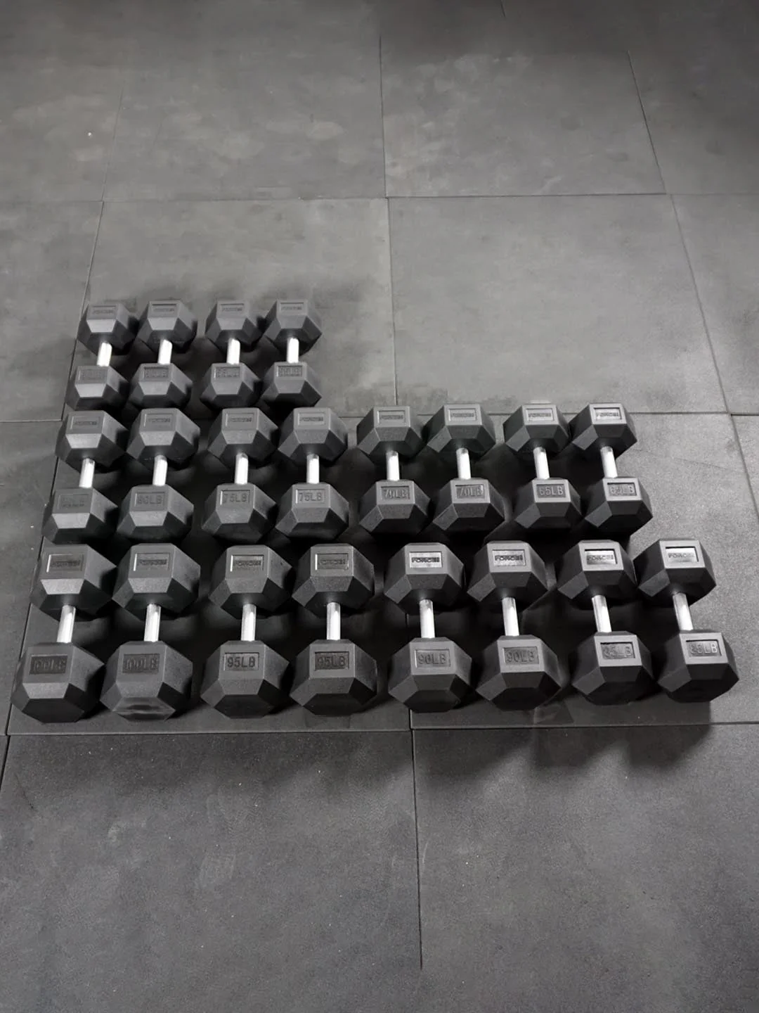 Force USA Rubber Hex Dumbbells - Image 9