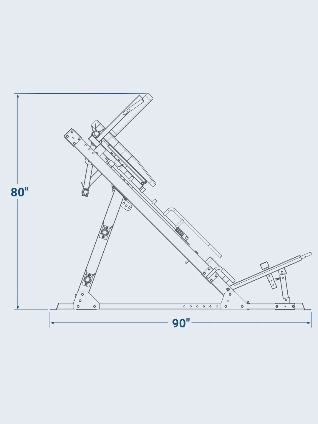 Ultimate 45 Degree Leg Press Hack Squat Combo - Image 16