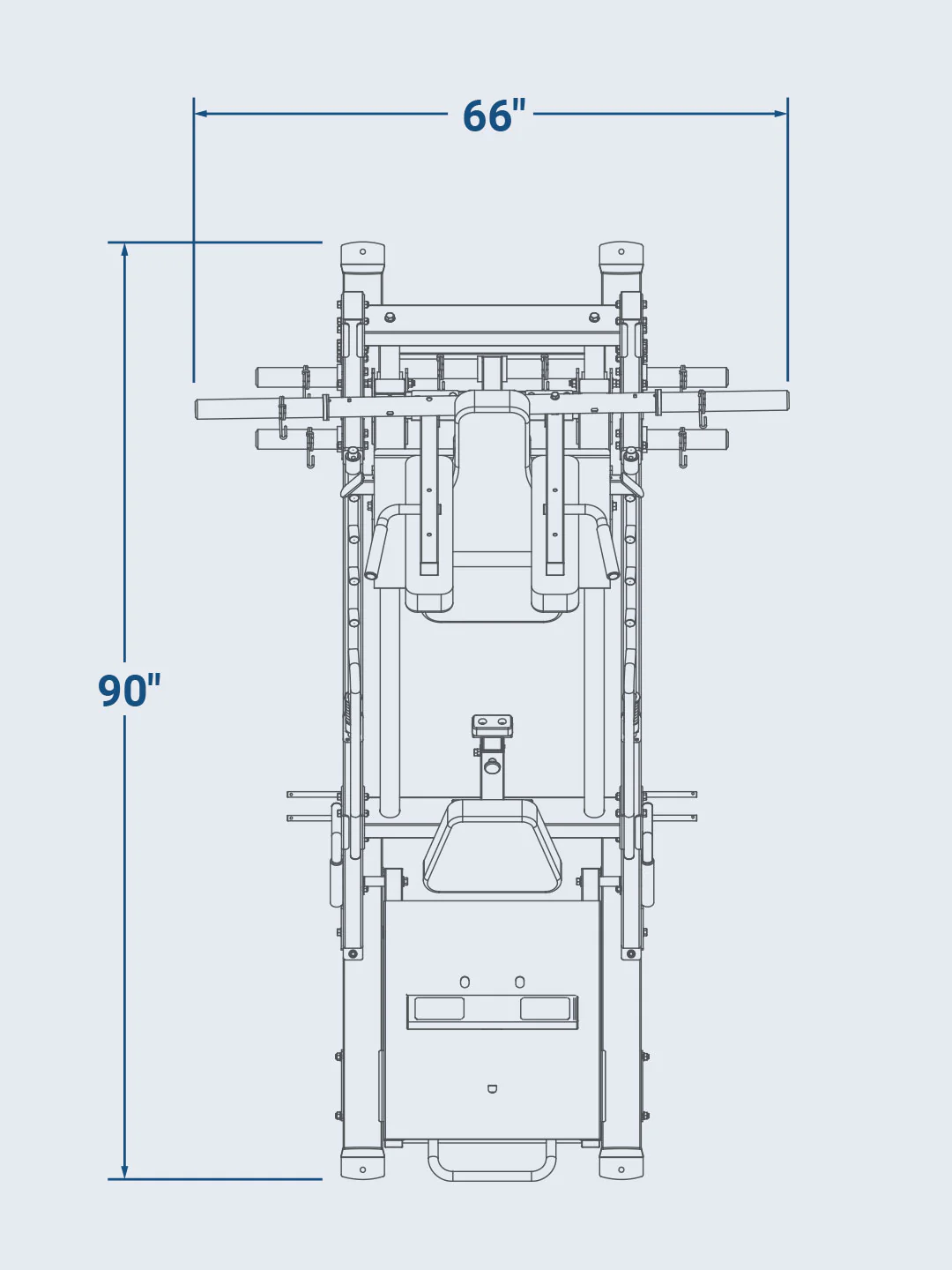 Ultimate 45 Degree Leg Press Hack Squat Combo - Image 17
